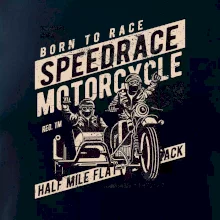 Speedrace motrcycle half mile