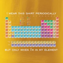 I wear this shirt periodically but only when I'm in my element