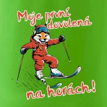 Moje první dovolená na horách hnědá  liška