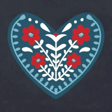 Folklor - srdce modré plné