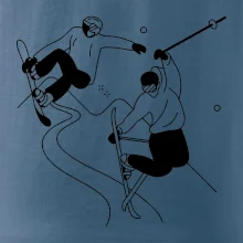 Lyžovaní - kresleny obrázek