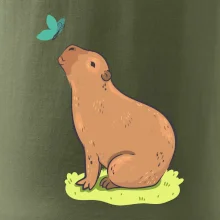 Kapybara a motýlek