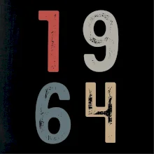 Vintage číslice 1964