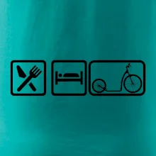 Eat sleep koloběžka velké a malé kolo