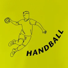 Handball nápis šikmo