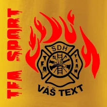 TFA Sport SDH (červený oheň) - Vlastní nápis