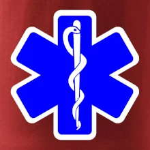 Rescue - Hvězda na prsu +  nápis na zádech