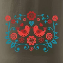 folklor - dva červení ptáčci