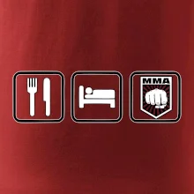 Eat sleep MMA v řádku