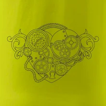 Steampunk srdce kreslené