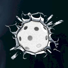 Florbal míč v triku