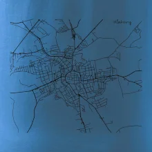 Mapy měst černobílé Klatovy