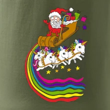 Santa a jednorožci (Pecka design)