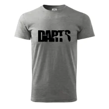 Darts - nápis se šipkařem