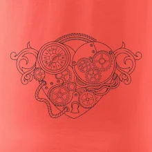 Steampunk srdce kreslené