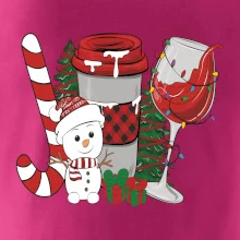 Vánoce, víno a sněhulák