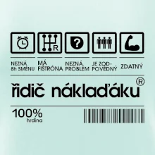 Čárový kód řidič náklaďáku