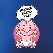 Nechce někdo ven - Triko pro porodní asistentku