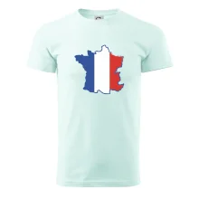 Francouzská vlajka mapa obrys