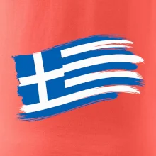 Řecko vlajka - štětkou