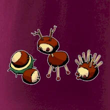 Kaštanová zvířátka - v řadě