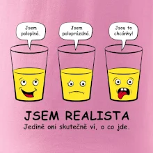 Jsem realista - skleničky (Hana-creative)