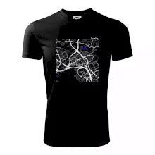 Praha - 14100 mapa s vodními toky