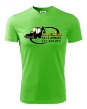 Bagrista v kruhu - vlastní nápis