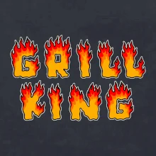 Grill King ohnivý nápis