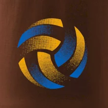 Volejbalový míč rastr barevný