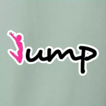 Jump - nápis a panáček