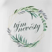 Tým nevěsty květinový kruh zelený