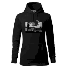 Lovec a ohař v lese