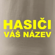 Hasiči - žlutý nápis - váš název sboru