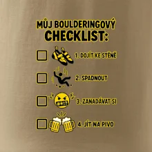 Můj boulderingový checklist