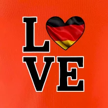 Love Německá vlajka Love Německá vlajka