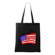 Americká vlajka ohnutá