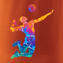 Volejbalista splash s míčem