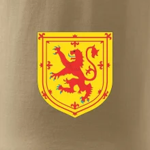 Skotský lev na hrudi