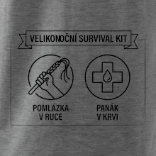 Velikonoční survival kit Pomlázka v ruce, panák v krvi