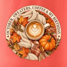 October sweaters coffee my birthday podzimní káva a svetr