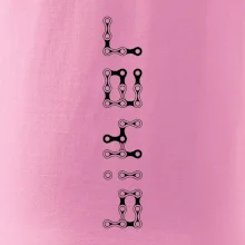 Biker nápis na výšku řetěz