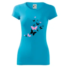 Motýli růžovo černí