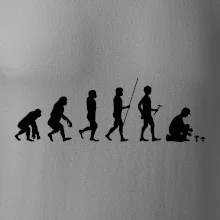 Evoluce houbař muž