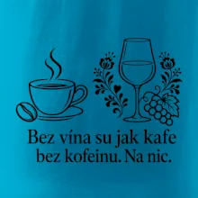 Bez vína su jak kafe bez kofeinu. Na nic