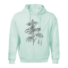 Konopí kytka černobílá