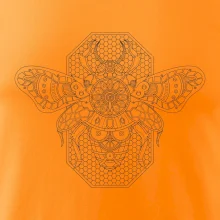 Steampunk včela černobílá