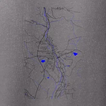 Vrchlabí - Mapa s vodními toky