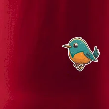 Ptáček kreslený na prsu