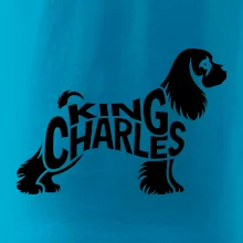Kavalír king Charles španěl nápis v těle